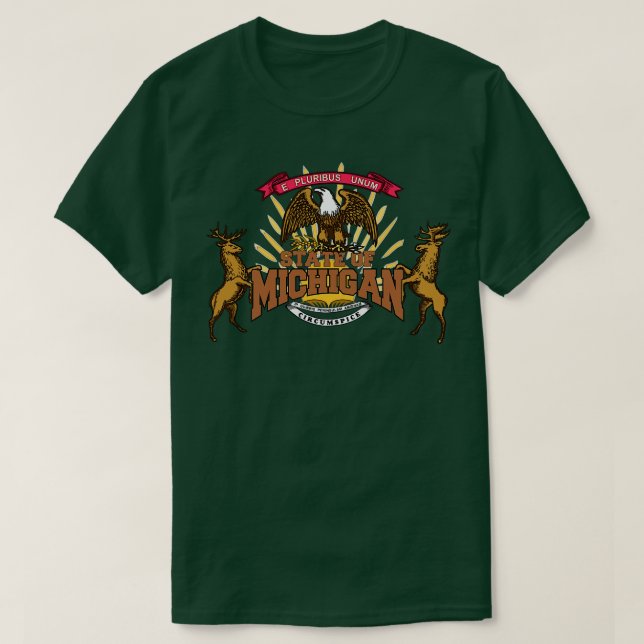 Camiseta Estado de Michigan (Diseño del anverso)