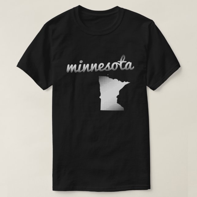 Camiseta Estado de Minnesota en blanco (Diseño del anverso)