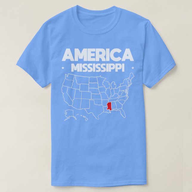 Camiseta Estado de Misisipi (Diseño del anverso)