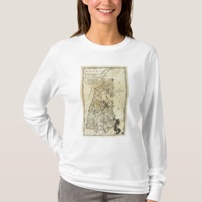 Camiseta Estado de New Hampshire 3 (Anverso)