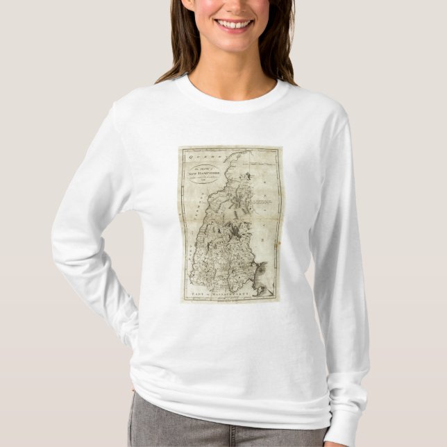 Camiseta Estado de New Hampshire 4 (Anverso)