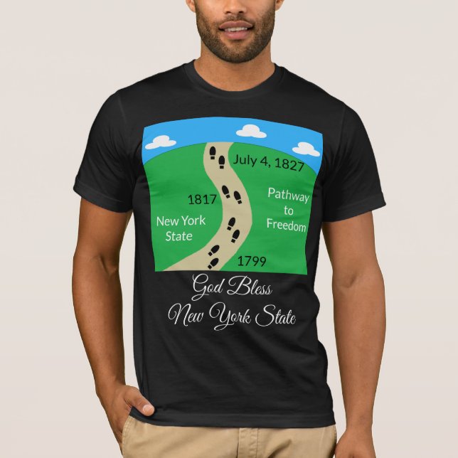 Camiseta Estado de Nueva York - Camino a la libertad (Anverso)