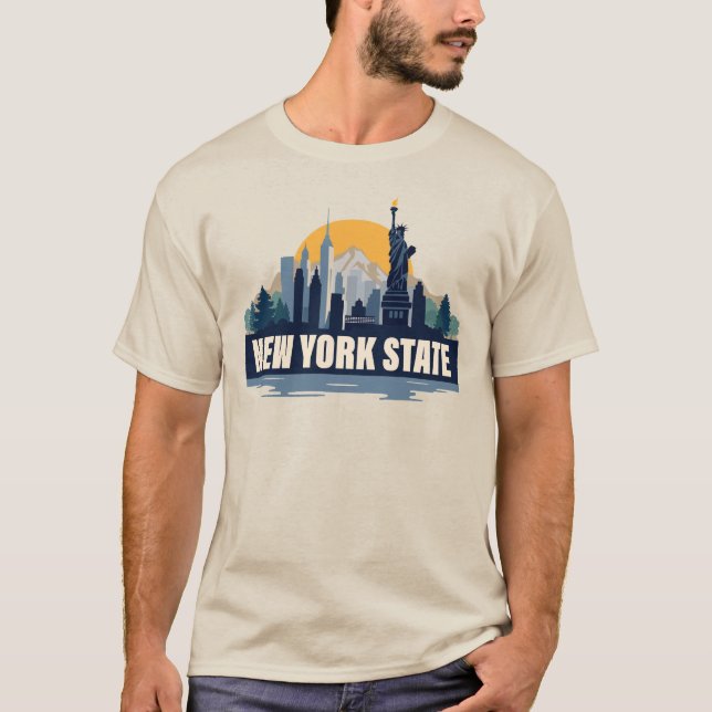 Camiseta Estado de Nueva York, Estados Unidos de América (Anverso)