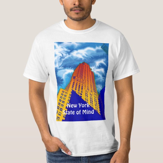 Camiseta Estado de Nuevo York de la mente (Anverso)
