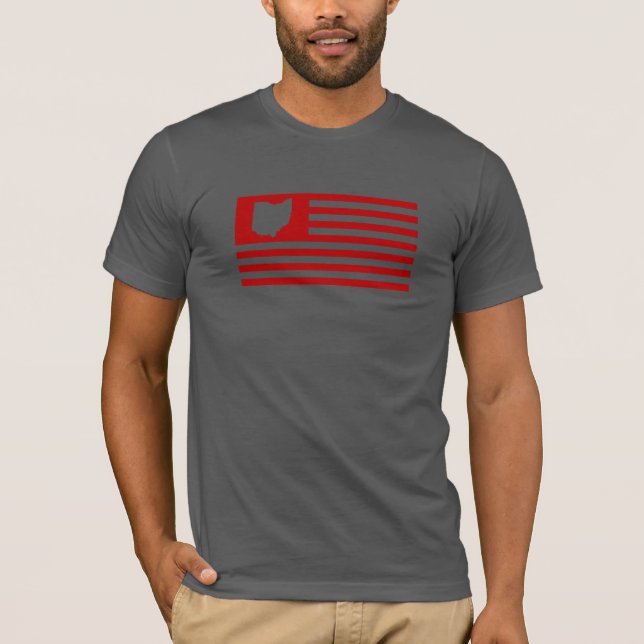 Camiseta Estado de Ohio - bandera americana (Anverso)