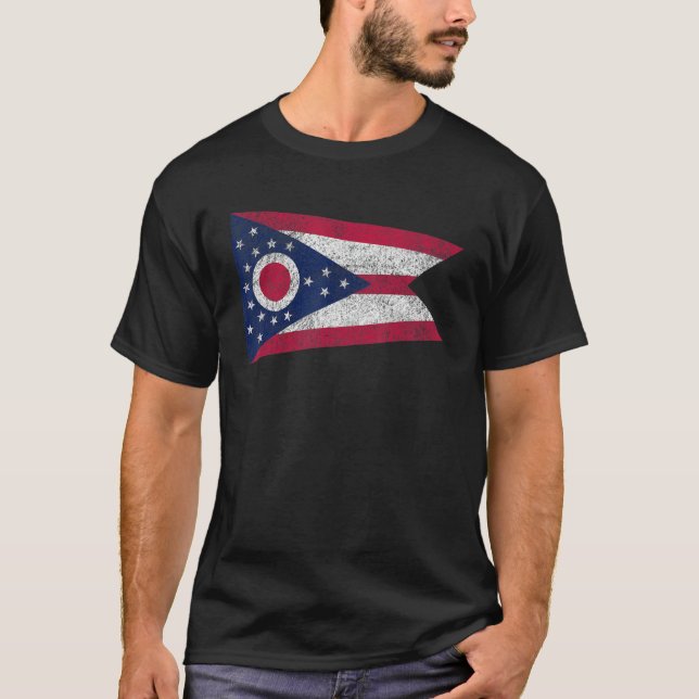 Camiseta Estado De Ohio Flag Ohio Burgee (Anverso)