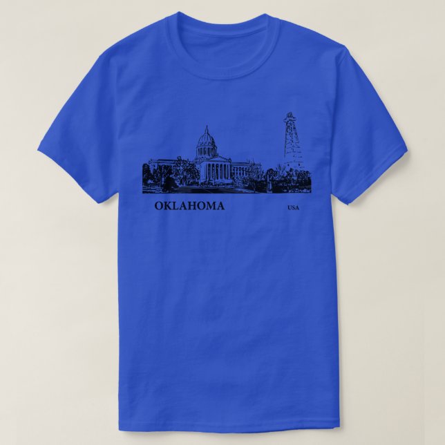 Camiseta Estado de Oklahoma Estados Unidos 3 (Diseño del anverso)