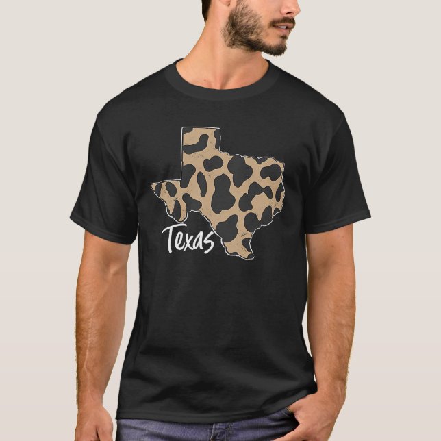 Camiseta Estado de origen de la impresión de leopardo en pr (Anverso)