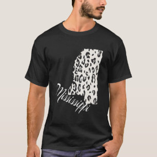 Camiseta Estado de origen de Snow Leopard Mississippi