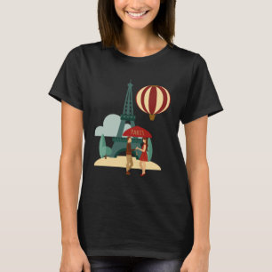 Camiseta Estado de origen París  Amo Francia Vintage