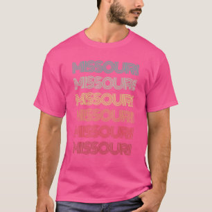 Camiseta Estado de origen retro de Missouri remonta a famil