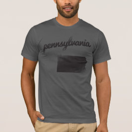 Camiseta Estado de Pennsylvania en gris