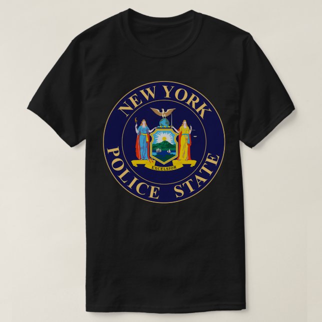 CAMISETA ESTADO DE POLICÍA NY (Diseño del anverso)