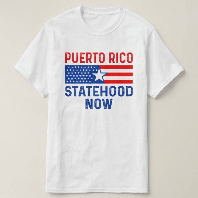 Camiseta Estado de Puerto Rico ahora (Diseño del anverso)