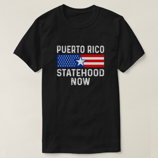 Camiseta Estado de Puerto Rico ahora estado 51 ahora (Diseño del anverso)