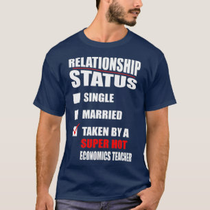 Camiseta Estado De Relación Adoptado Por El Profesor De Ec