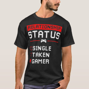 Camiseta Estado de relación Jugador único aceptado Valentin
