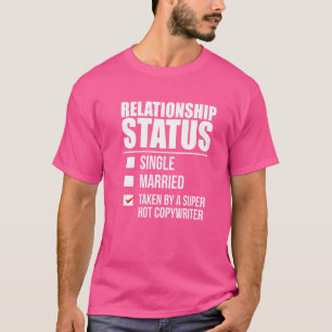 Camiseta Estado De Relación Tomado Por Valent De Copywriter