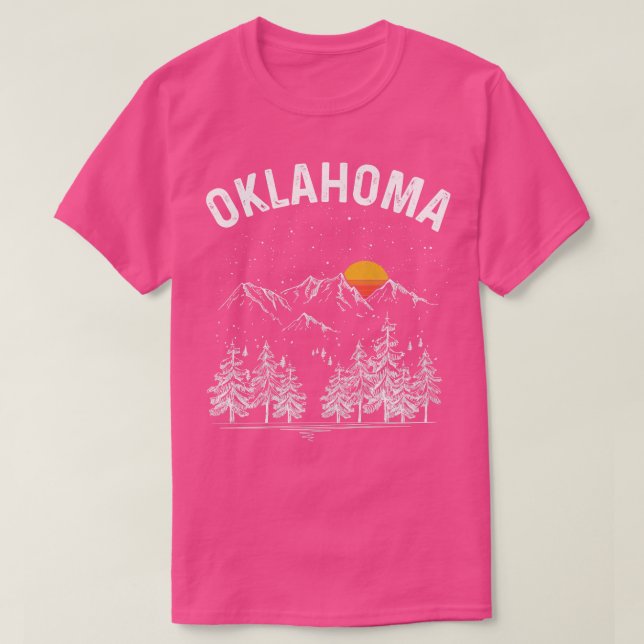 Camiseta Estado de Retro Oklahoma Vintage (Diseño del anverso)
