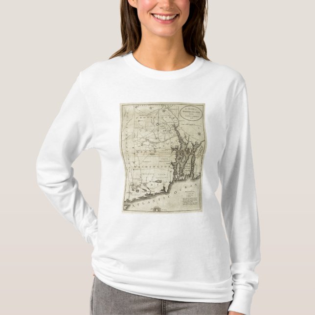 Camiseta Estado de Rhode Island 2 (Anverso)