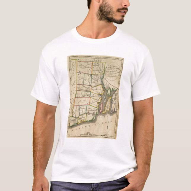Camiseta Estado de Rhode Island 3 (Anverso)