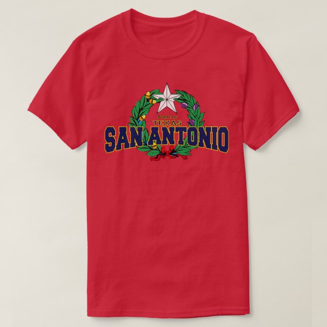 Camiseta Estado de San Antonio TexasUSA (Diseño del anverso)