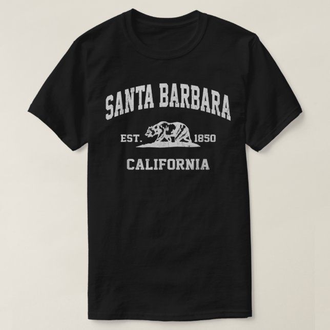 Camiseta Estado de Santa Bárbara California (Diseño del anverso)