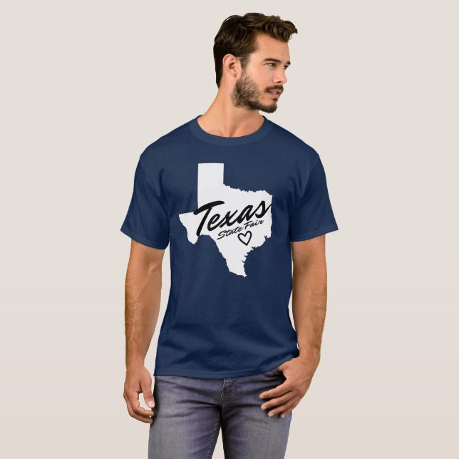 Camiseta Estado de Tejas justo (Anverso completo)