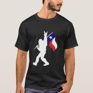 Camiseta Estado de Texas Bandera de Pie Grande para Sasquat