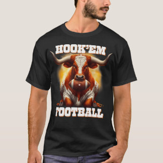 Camiseta Estado De Texas De Hook Con Cabello Y Cuerno