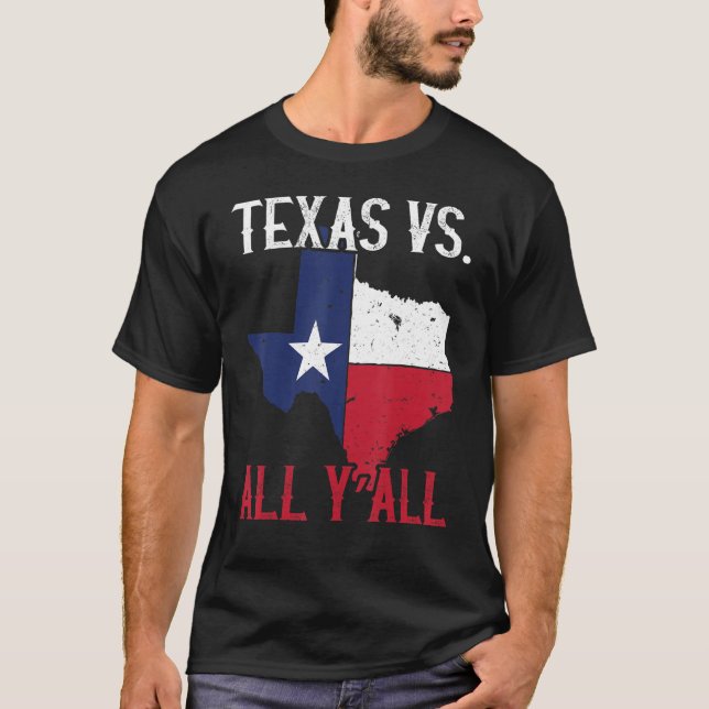 Camiseta Estado de Texas del Orgullo Vs Todos (Anverso)