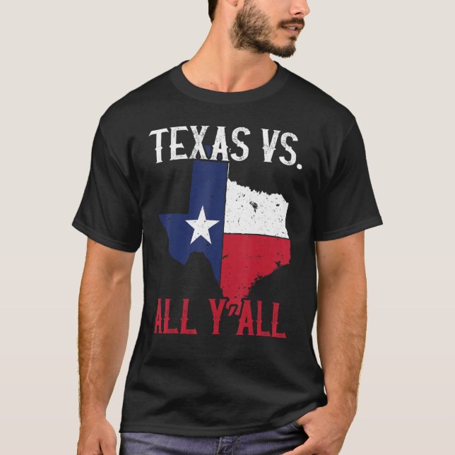 Camiseta Estado de Texas del Orgullo Vs Todos (Anverso)