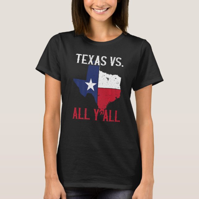 Camiseta Estado de Texas del Orgullo Vs Todos (Anverso)