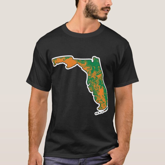Camiseta Estado de tinte de A_M de Florida (Anverso)