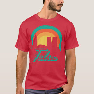 Camiseta Estado de Tulsa Skyline Oklahoma