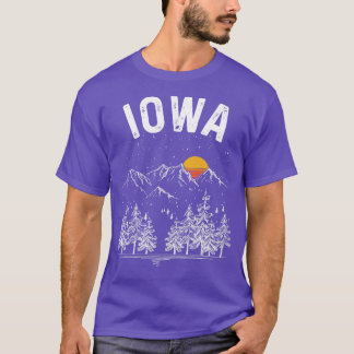 Camiseta Estado de Vintage Retro Iowa
