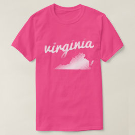 Camiseta Estado de Virginia en blanco