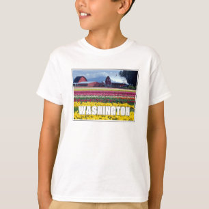 Camiseta Estado de Washington   Campo de Tulipanes