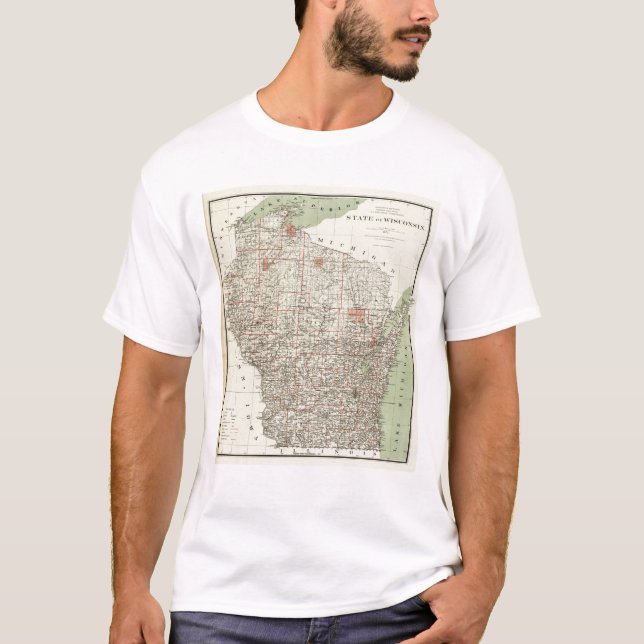 Camiseta Estado de Wisconsin (Anverso)