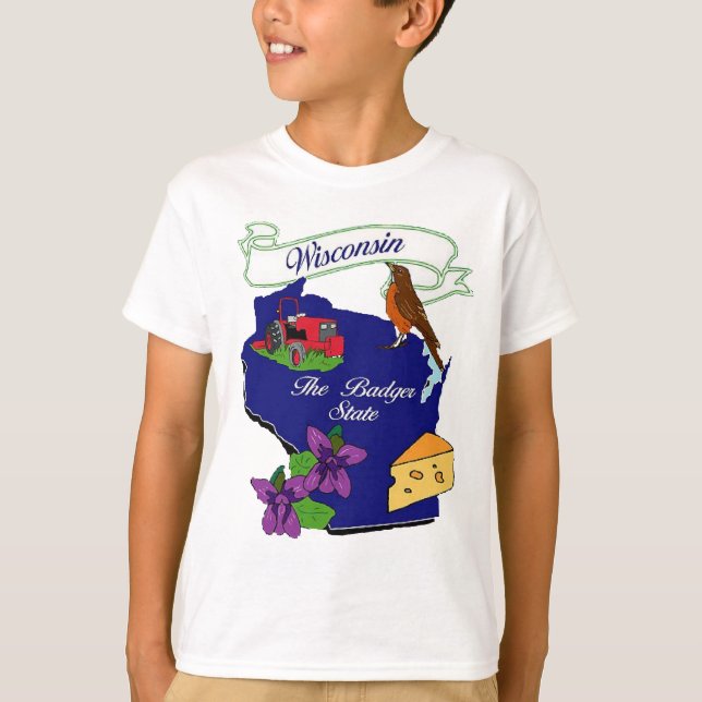 Camiseta Estado de Wisconsin (Anverso)