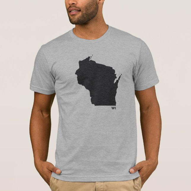 Camiseta Estado de Wisconsin (Anverso)