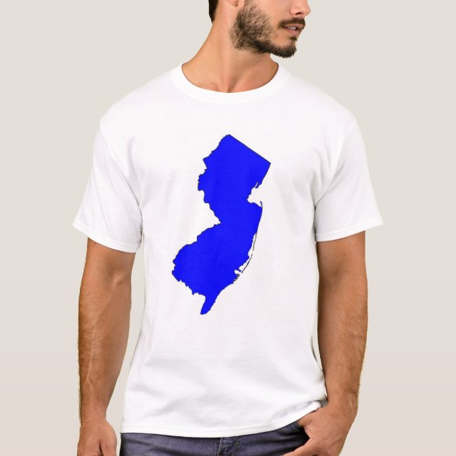 Camiseta Estado del azul de NJ (Anverso)