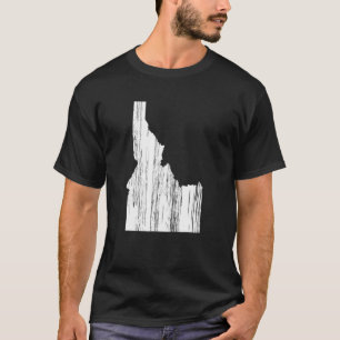 Camiseta Estado Del Esbozo Retro De Vintage En Problemas De
