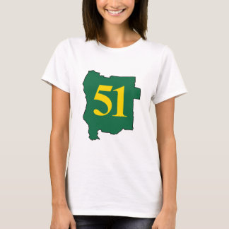 Camiseta Estado del estado de Jefferson 51.o