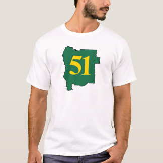 Camiseta Estado del estado de Jefferson 51.o