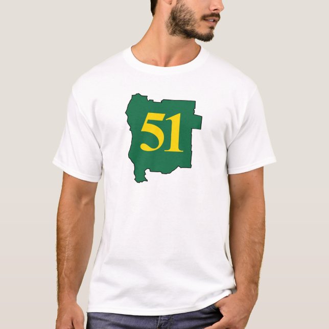 Camiseta Estado del estado de Jefferson 51.o (Anverso)