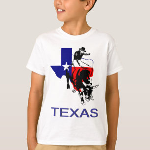 Camiseta Estado del jinete de Bull del rodeo de Tejas
