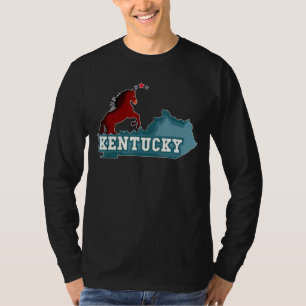 Camiseta Estado del mapa del caballo de Kentucky
