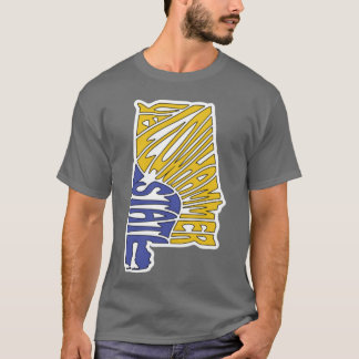 Camiseta Estado del martillo amarillo Alabama