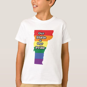 Camiseta Estado del Orgullo Gay  Vermont